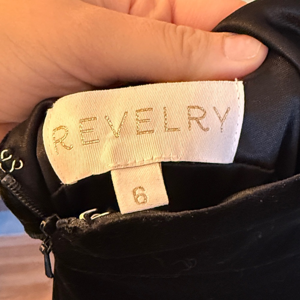 Revelry Classic Black Velvet “Asher” Women's Dress